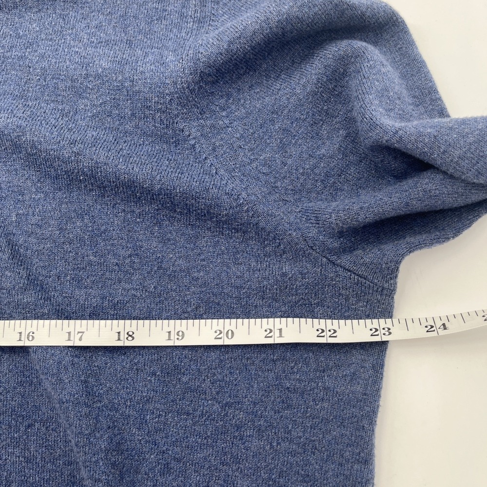 Gap V Neck Sweater Mens XL Tall Shirt Cotton Cashmere Blue Pullover Preppy - Picture 5 of 5